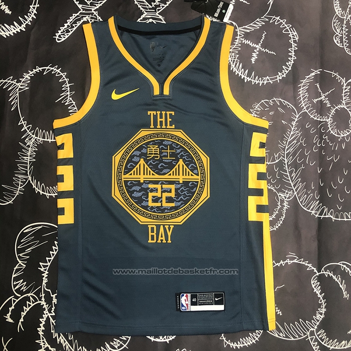 Maillot Golden State Warriors Andrew Wiggins #22 Ville 2018-19 Bleu